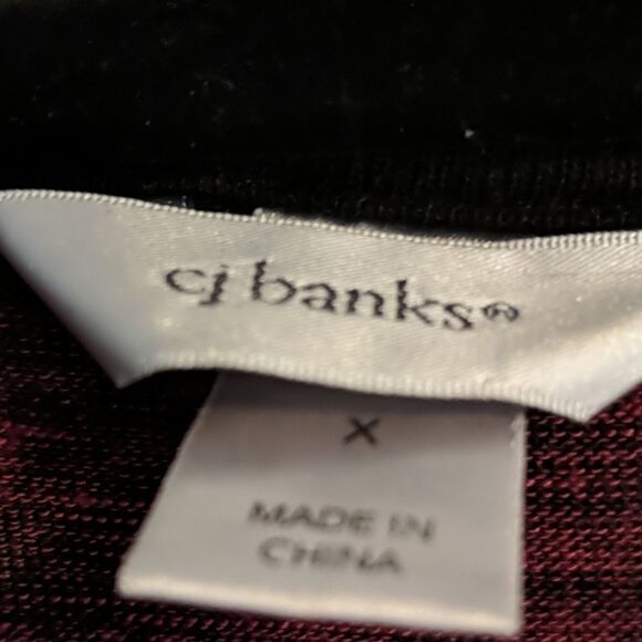 CJ Banks animal printed top Sz X (14W) - Picture 5 of 7